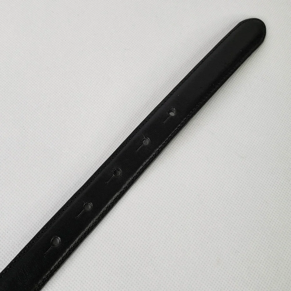 Vintage Brighton Belt Women's Size Medium 30 Leather Skinny Black Silver Buckle